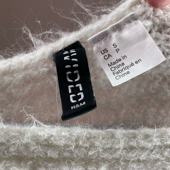 WHITE BAT WINGED SWEATER BASIC WIDE NECK - Picture 4 of 4